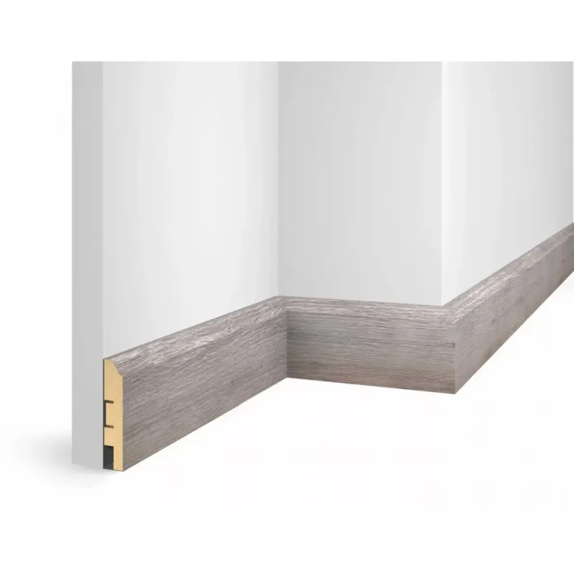 Плинтус МДФ Cosca Décor WP07 дуб Старин. Серый