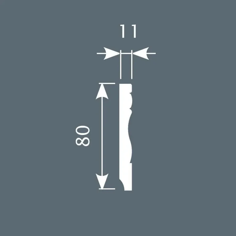 Плинтус экополимер Cosca Décor PX015