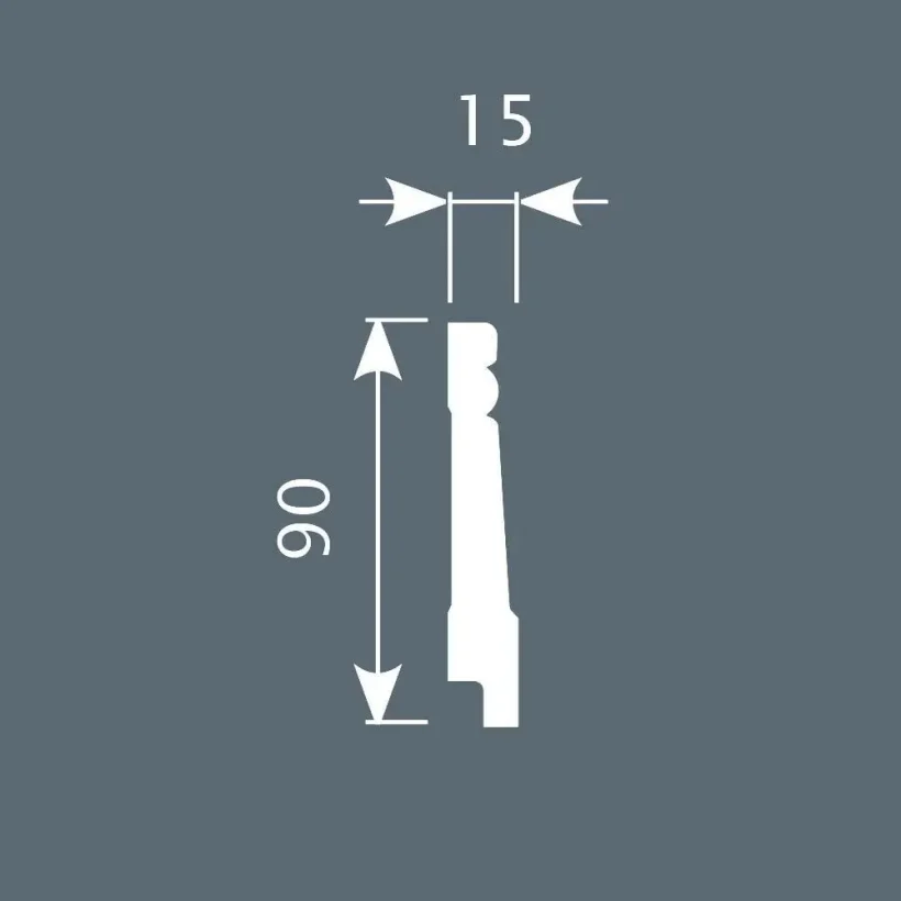 Плинтус экополимер Cosca Décor PX016